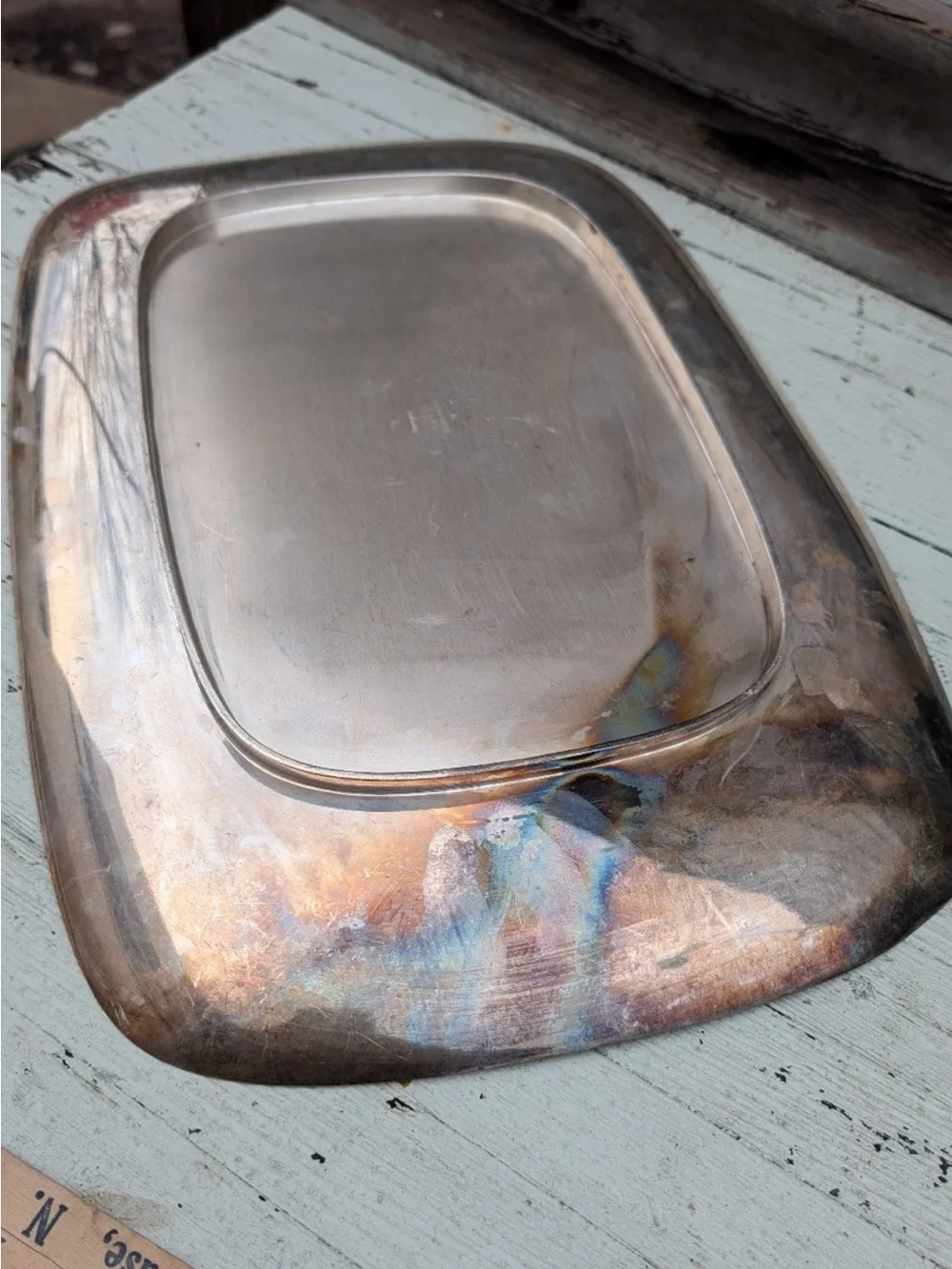 Beautiful VTG Reed&Barton Silver Rectangular Platter Price Firm